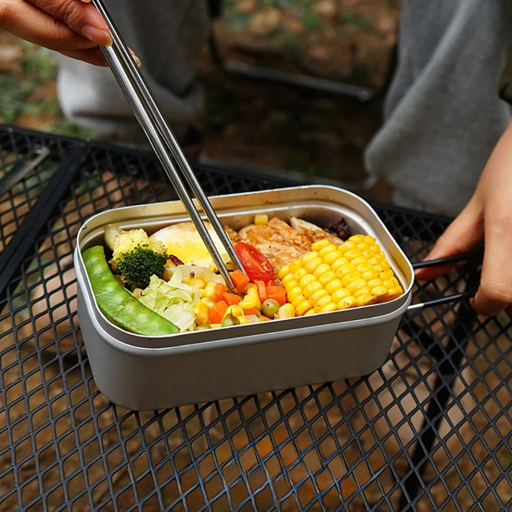 Camping Cooking And Cutlery Set - Ultra hafif sofra takımı kamp tencere