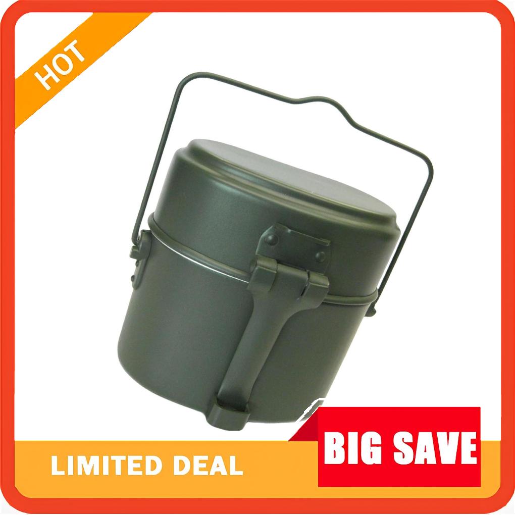 Camping Cooking Box Set - 3 adet/takım öğle yemeği kutusu alüminyum
