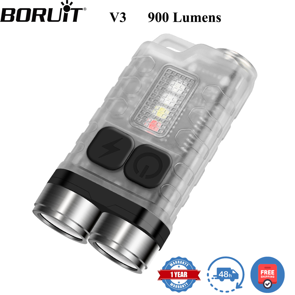 Camping Cooking Fish - BORUiT V3 LED Anahtarlık Taşınabilir 900LM