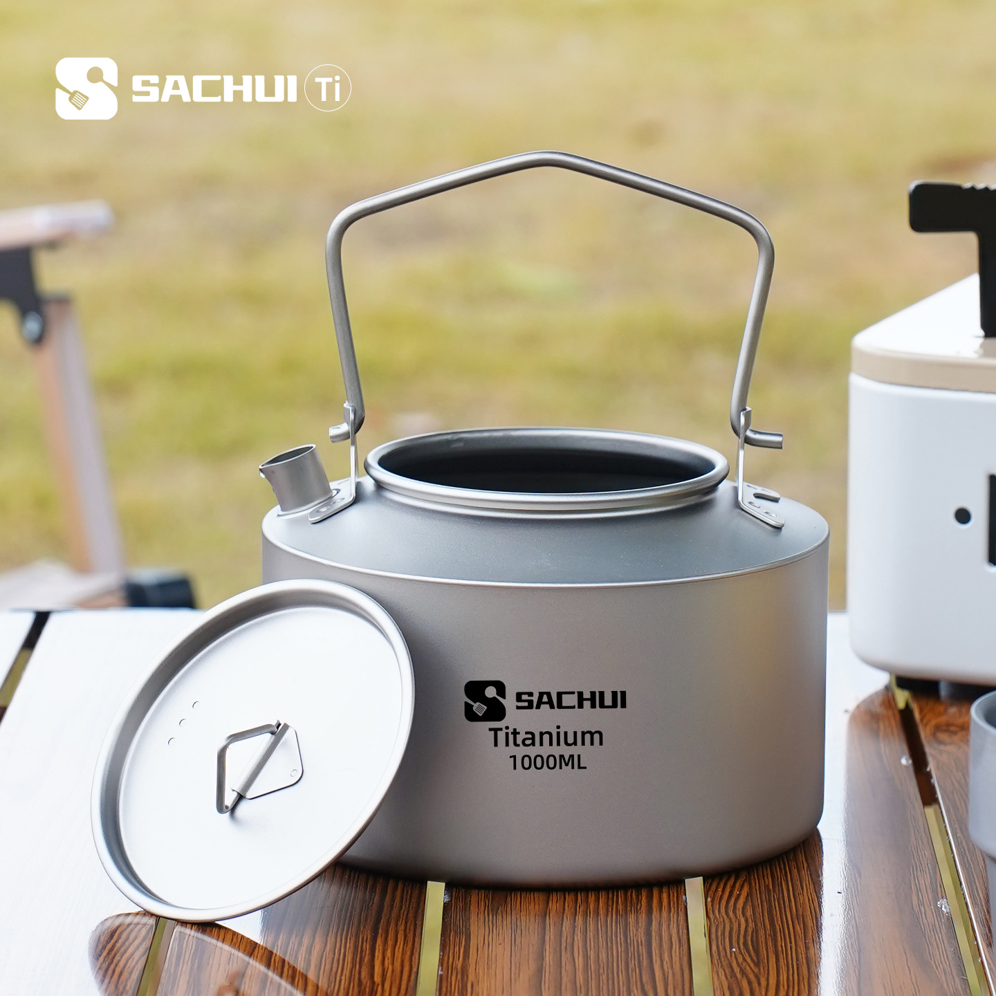 Camping Cooking Accessories - 1000 ML Saf Titanyum Su Isıtıcısı
