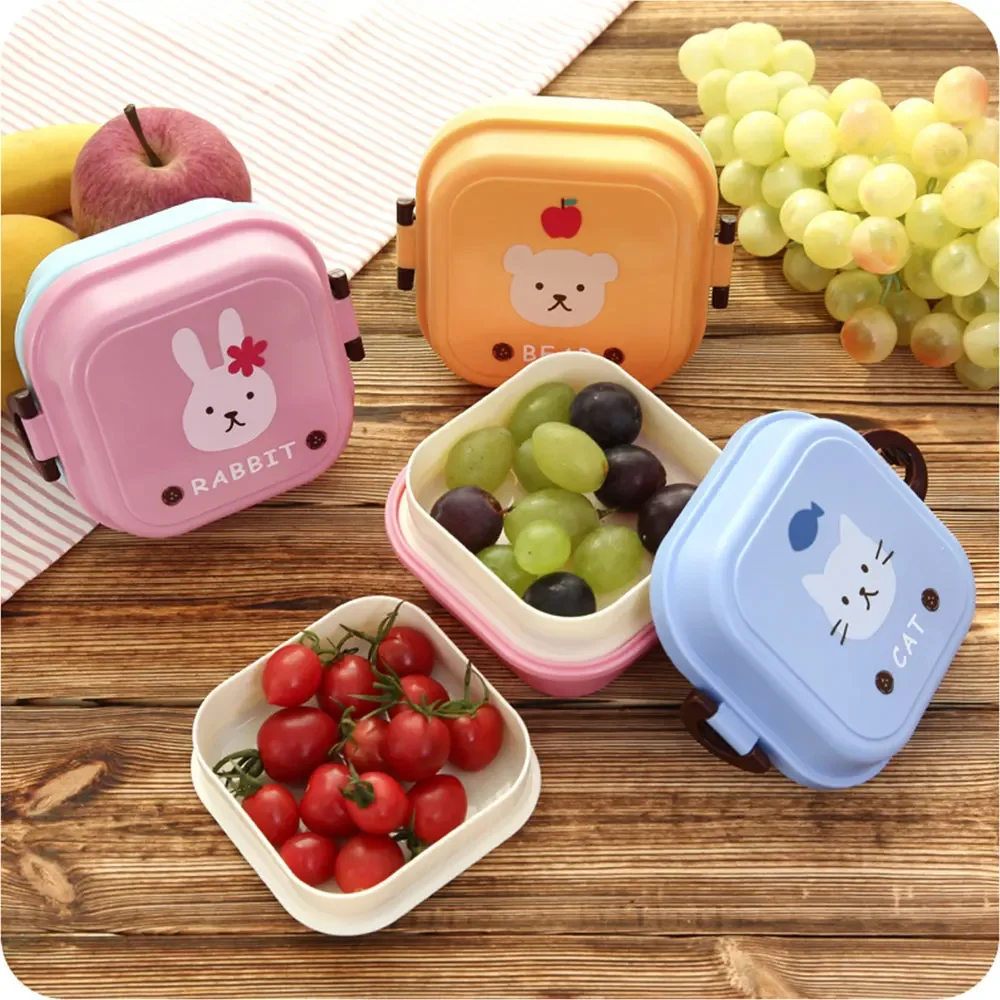 Camping Cooking Box Set - Çocuk Mini Sevimli Karikatür Gıda Saklama