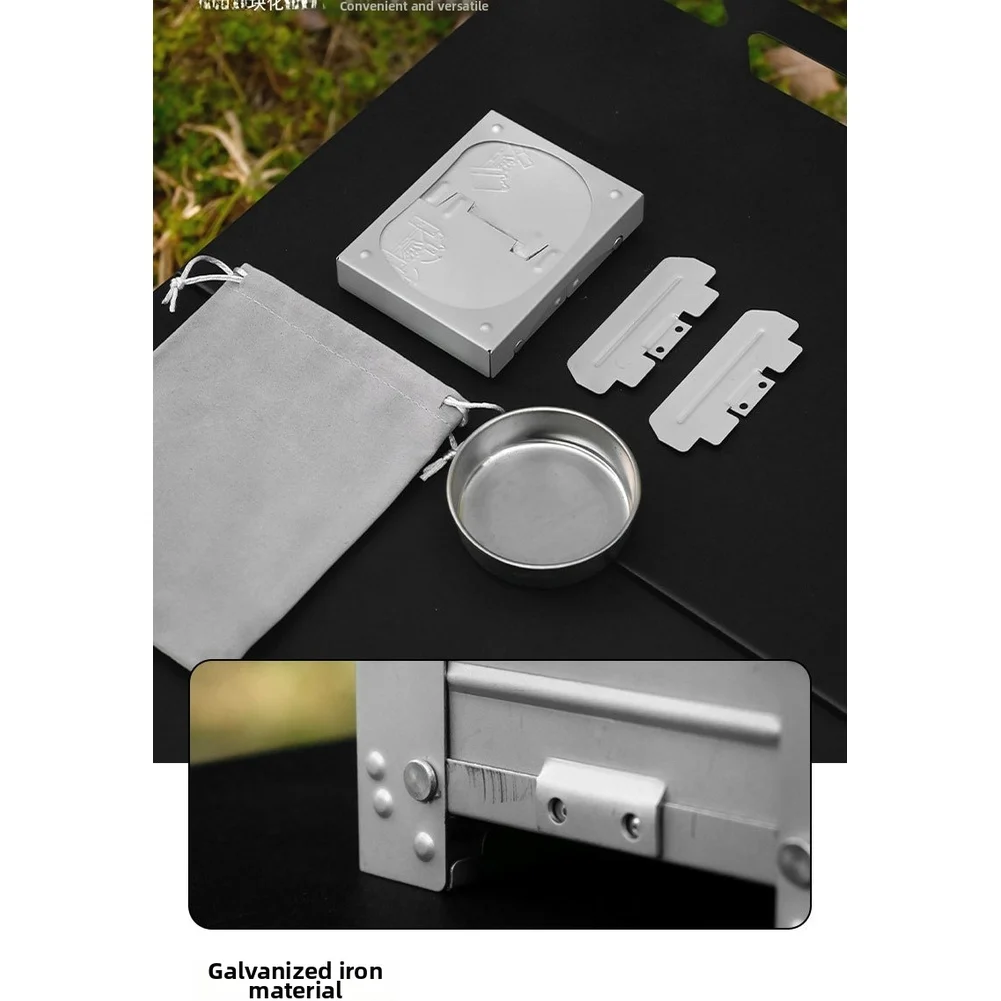 Camping Cooking Tray - Taşınabilir Katlanabilir Alman Katı Yakıtlı Ocak