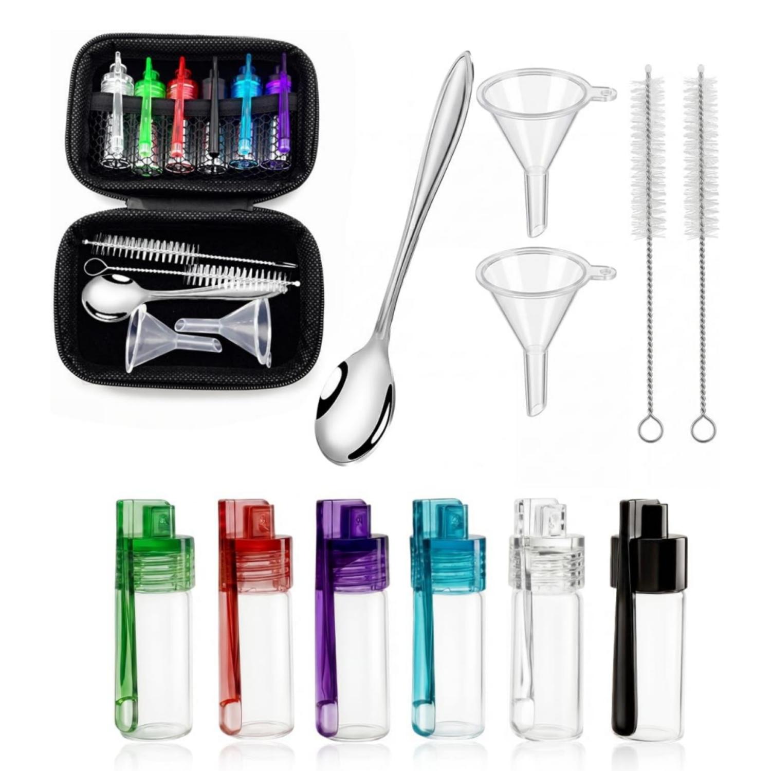 Camping Cooking Box Set - 6 Parça Kaşıklı Seyahat Baharat Kapları,