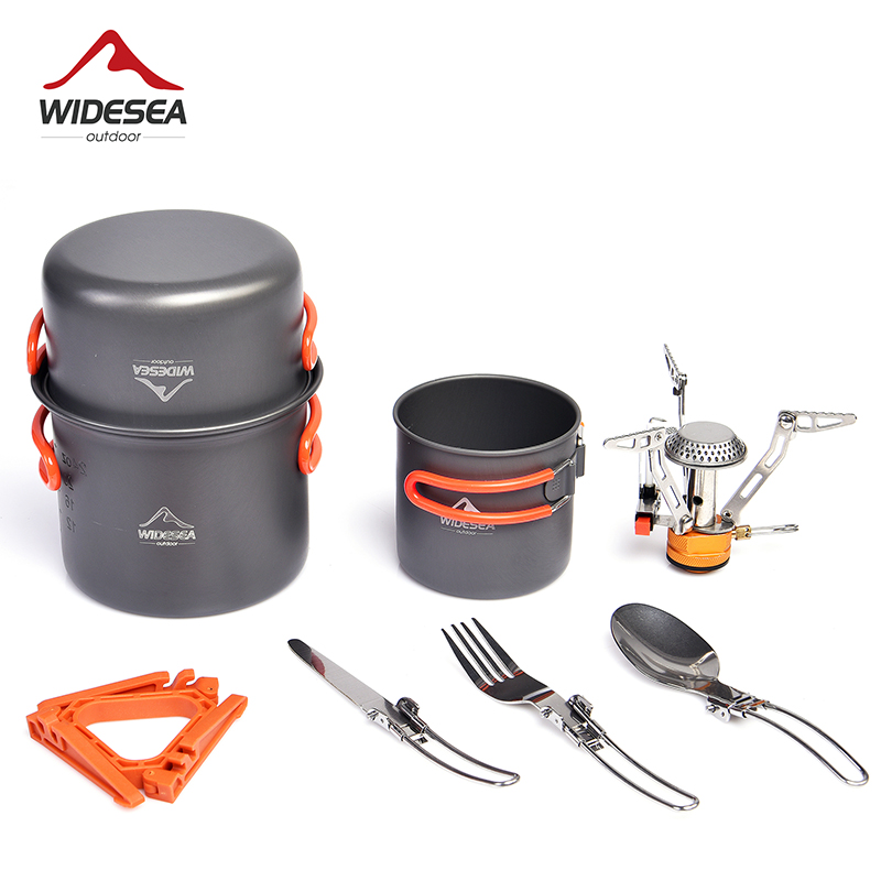 Camping Cooking Full Set - Widesea kamp TENCERE SETİ açık sofra