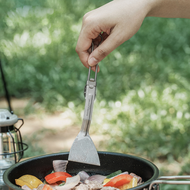 Camping Cooking Box Set - Sınırsız Voyage kamp sofra titanyum Spatula