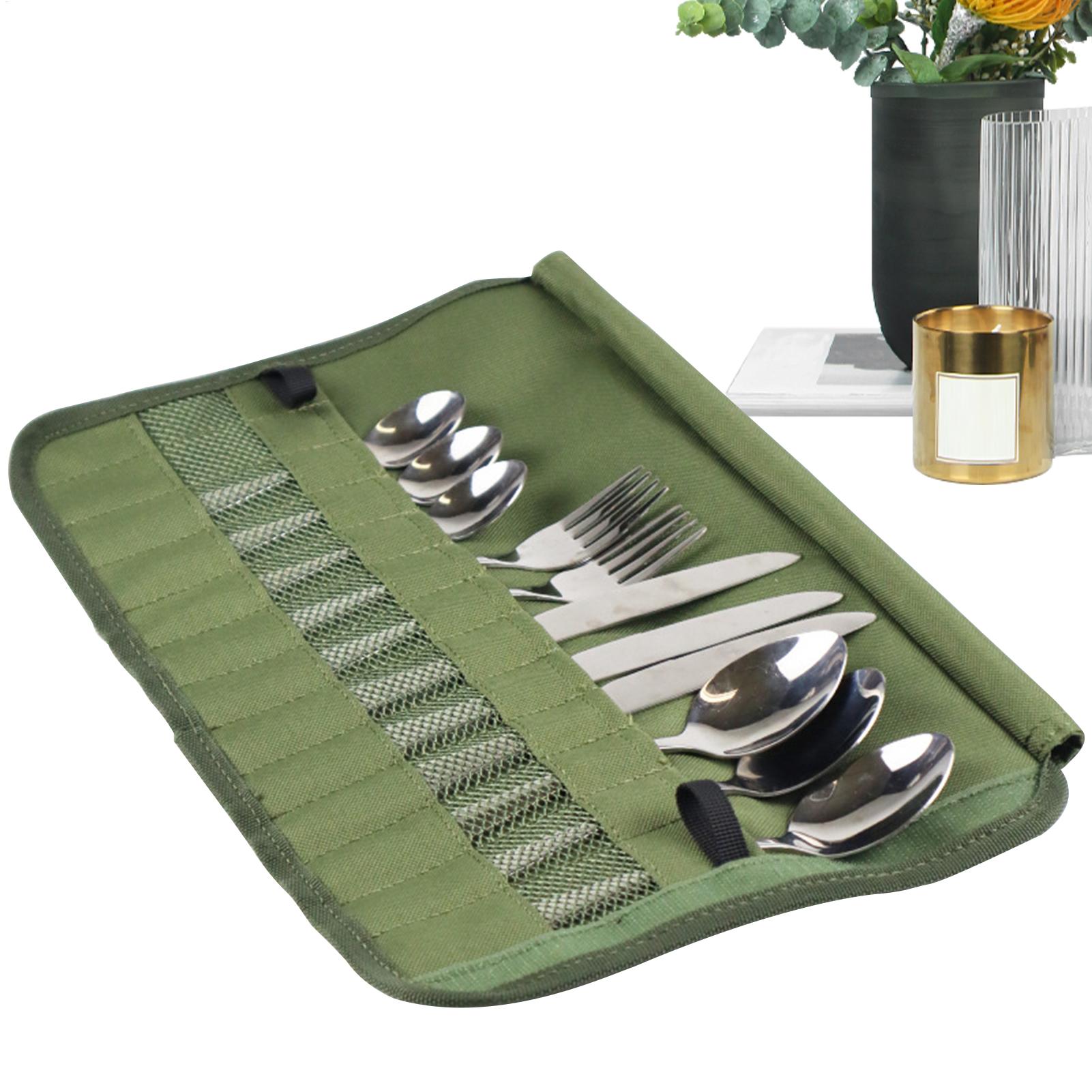 Camping Cooking Utensil Holder - Kamp Sofra Takımı Rulo Çantası Kamp