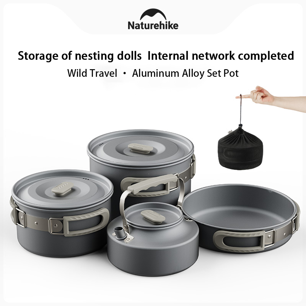 Camping Cooking Lightweight - Naturehike Açık Pot Seti, Kamp Pişirme