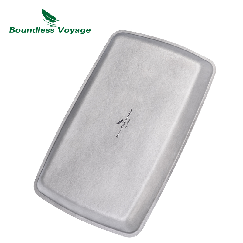 Camping Cooking Plate - Sınırsız Yolculuk Titanyum Kare Tabak Kamp