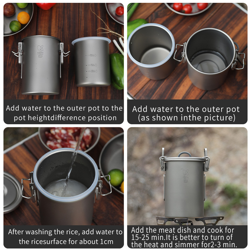 KEITH Saf Titanyum Pirinç Pişi - Camping Cooking Accessories incelemesi ve fiyatı