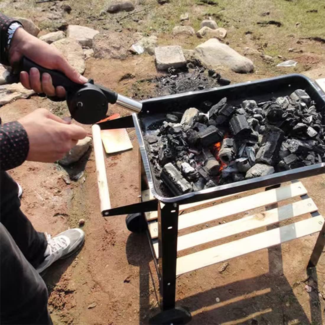 Açık Hava Pişirme Barbekü Üfle - Camping Cooking Full Set incelemesi ve fiyatı
