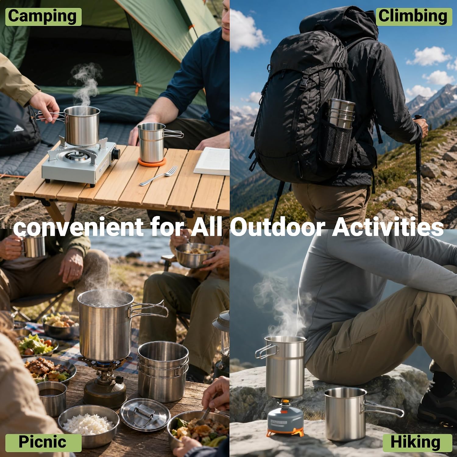 Katlanabilir Kamp Bardakları K - Camping Cooking And Cutlery Set incelemesi ve fiyatı