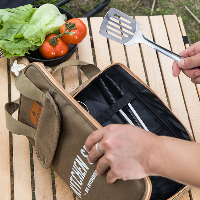 8 adet Kamp Mutfak Tencere Set - Camping Cooking And Cutlery Set incelemesi ve fiyatı