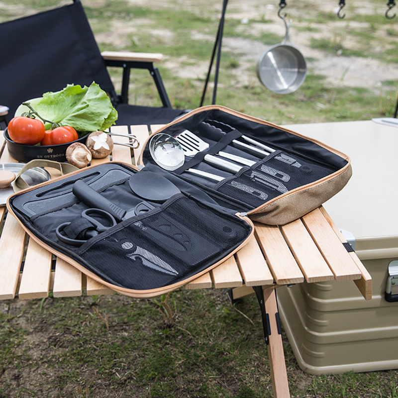 8 adet Kamp Mutfak Tencere Set - Camping Cooking And Cutlery Set incelemesi ve fiyatı