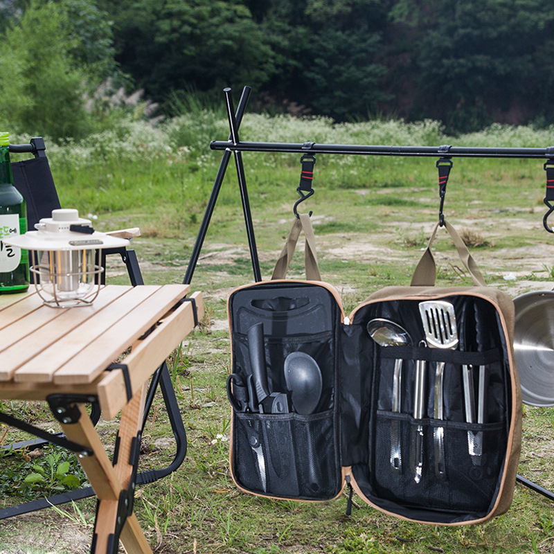 8 adet Kamp Mutfak Tencere Set - Camping Cooking And Cutlery Set incelemesi ve fiyatı