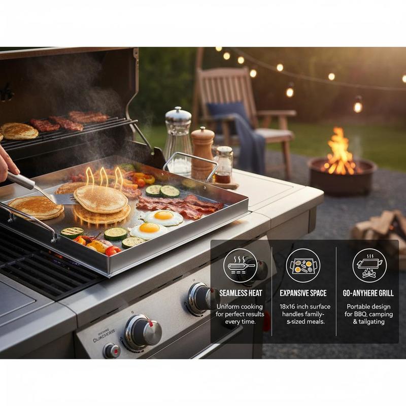 Evrensel Düz Üstlü Izgara 18x1 - Camping Cooking Tray incelemesi ve fiyatı
