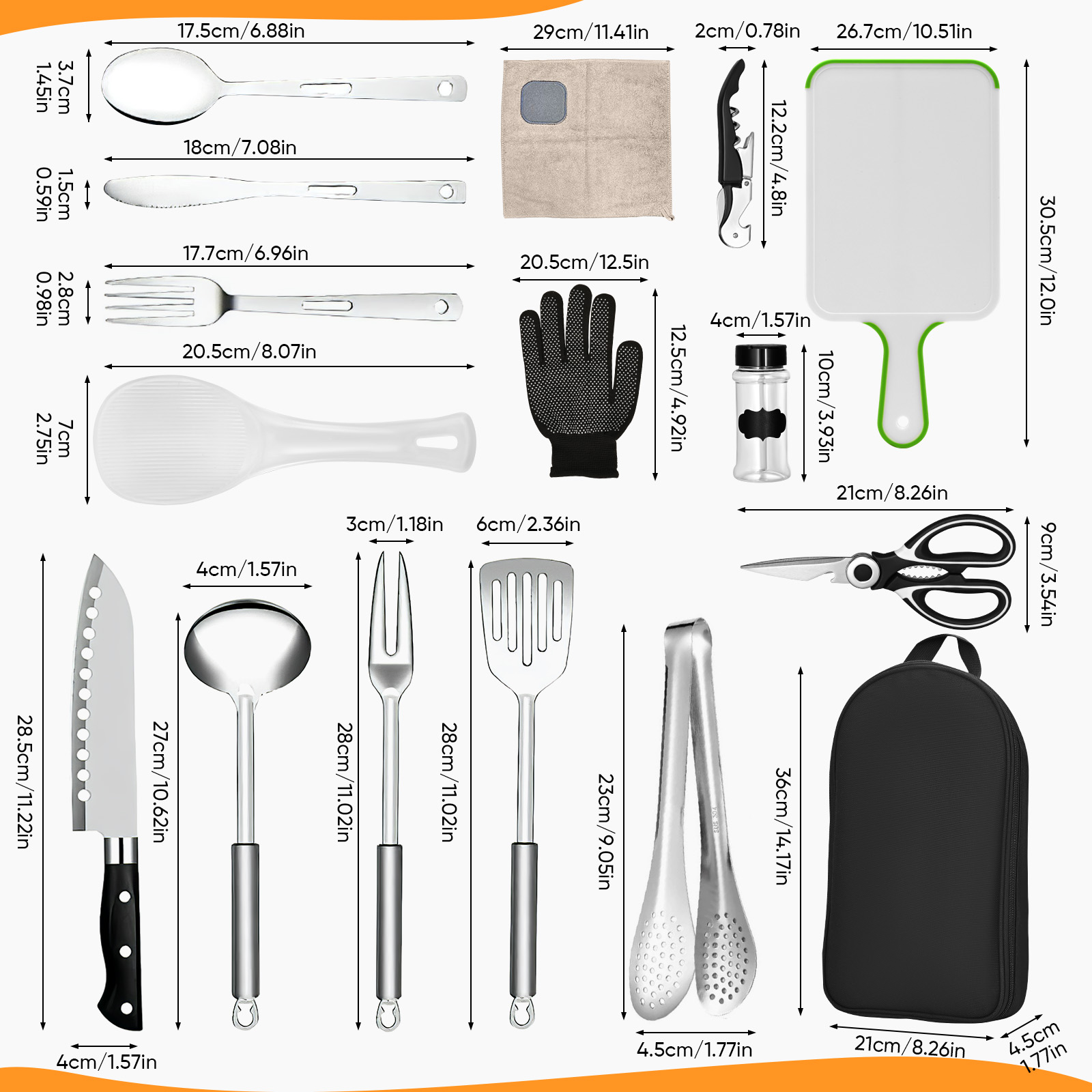 16 Parça Kamp Pişirme Gereçler - Camping Cooking Must Haves incelemesi ve fiyatı