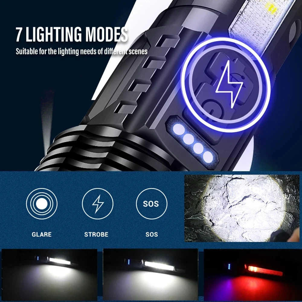 Güçlü XHP50 LED El Feneri Su G - Camping Cooking Fish incelemesi ve fiyatı