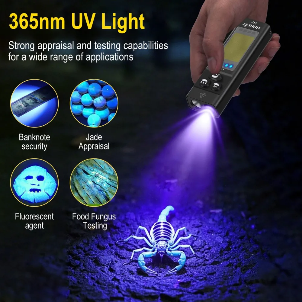 BORUiT U7 UV LED EDC El Feneri - Camping Cooking Fish incelemesi ve fiyatı