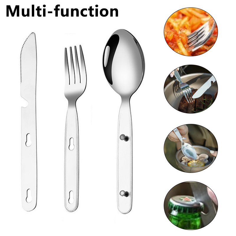3 adet/takım katlanır kaşık ça - Camping Cooking And Cutlery Set incelemesi ve fiyatı