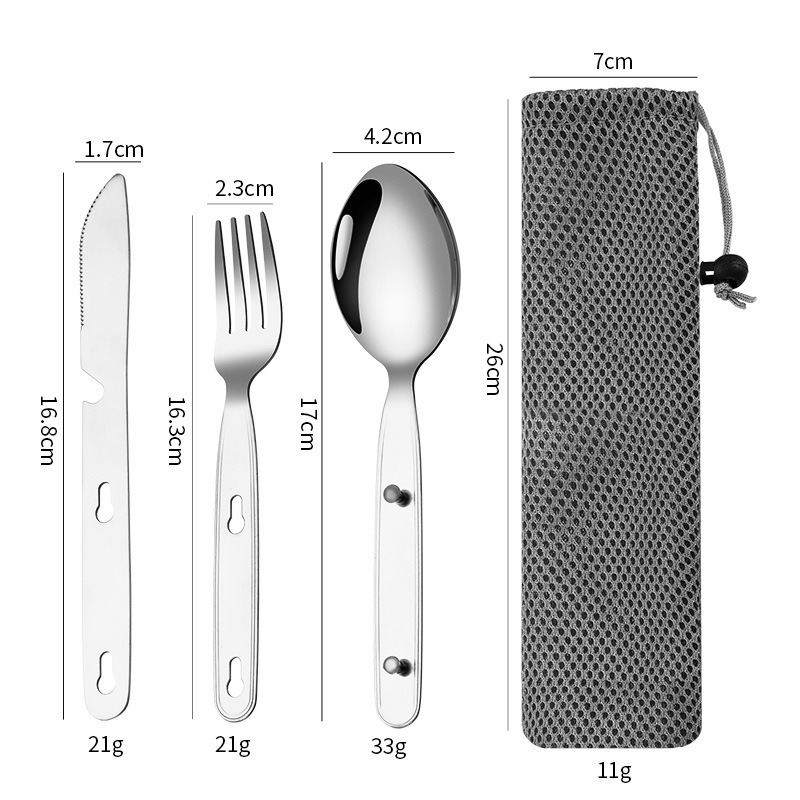 3 adet/takım katlanır kaşık ça - Camping Cooking And Cutlery Set incelemesi ve fiyatı