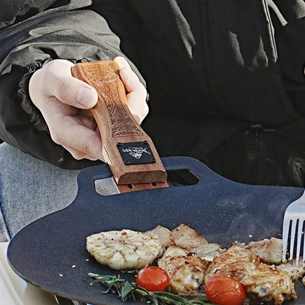 Dış Mekan Doğal Ahşap Izgara T - Camping Cooking Plate incelemesi ve fiyatı