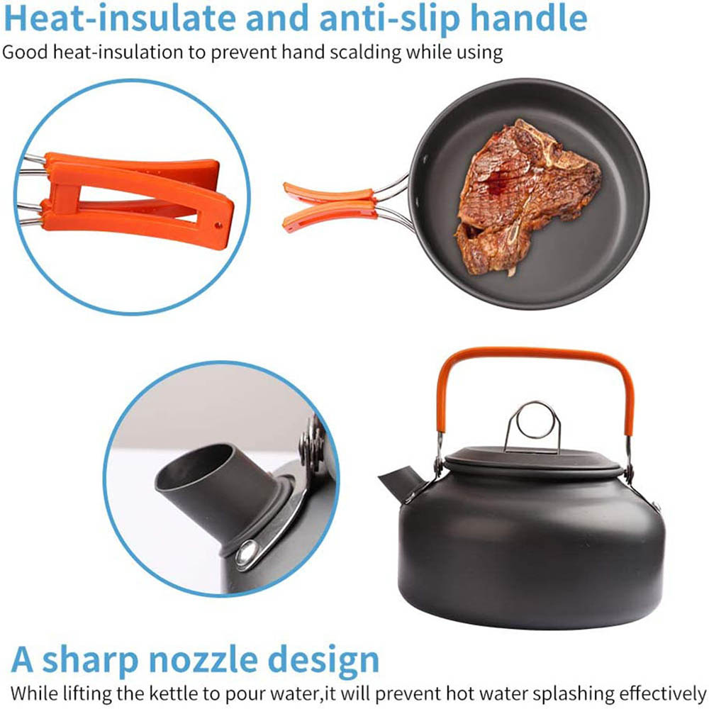 1 adet/1 takım Kamp Tencere Se - Camping Cooking Set Stainless Steel incelemesi ve fiyatı