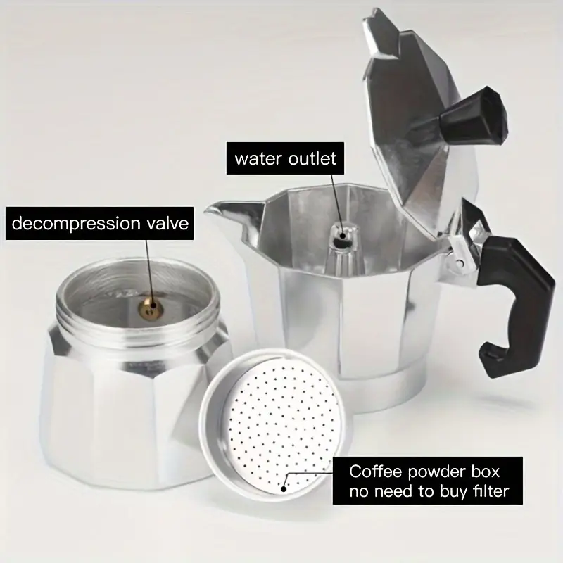 Klasik Alüminyum Moka Pot 50-3 - Camping Cooking Accessories incelemesi ve fiyatı