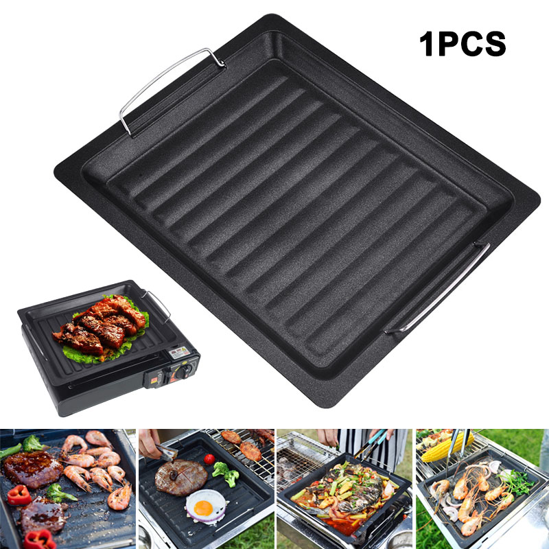 Açık havada kalın kare ızgara  - Camping Cooking Tray incelemesi ve fiyatı