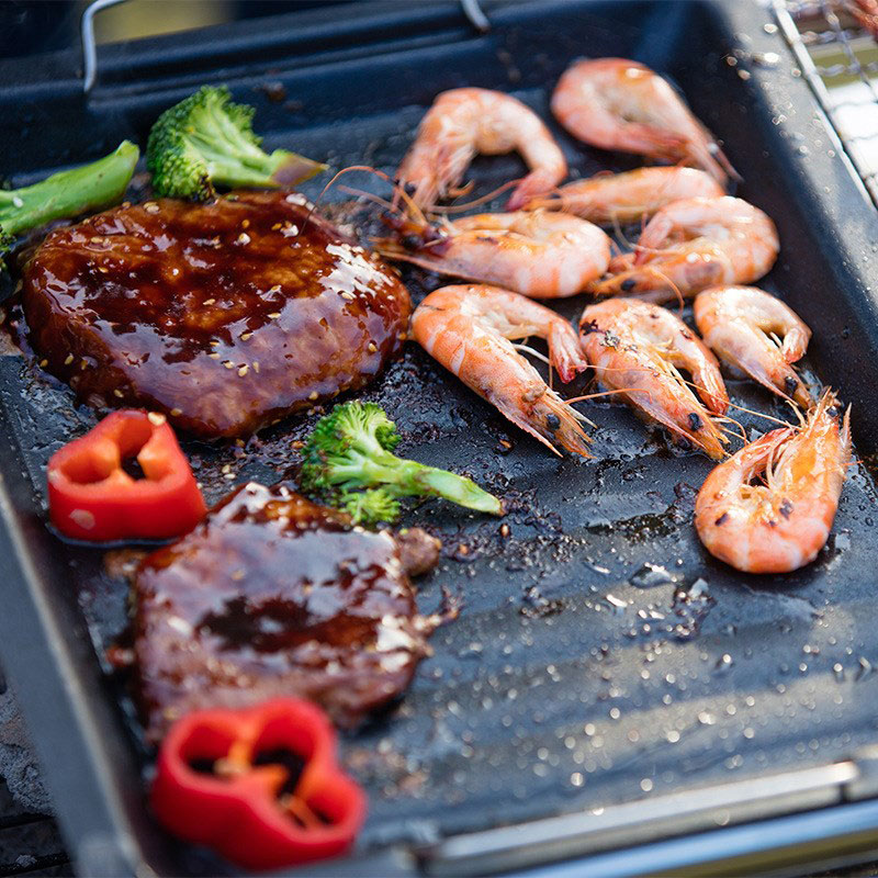 Açık havada kalın kare ızgara  - Camping Cooking Tray incelemesi ve fiyatı