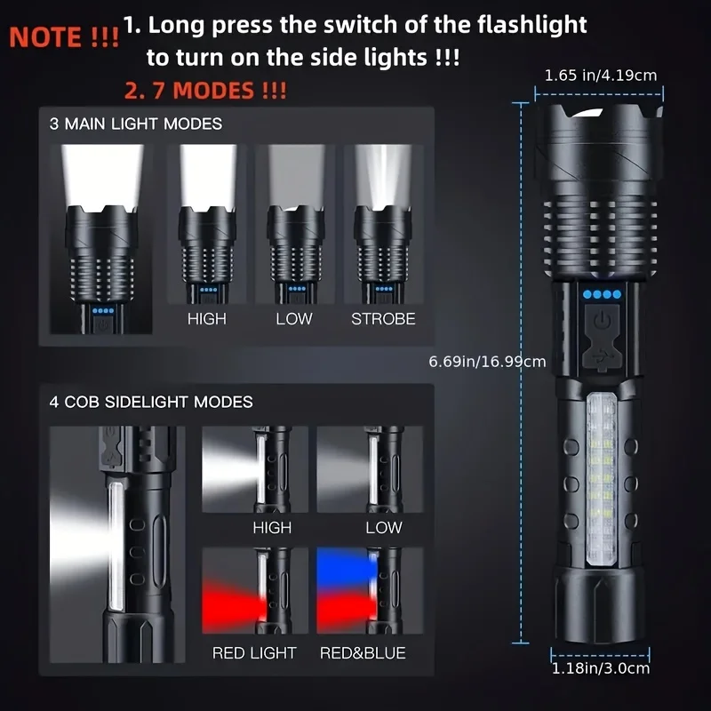 Güçlü XHP50 LED El Feneri Su G - Camping Cooking Fish incelemesi ve fiyatı