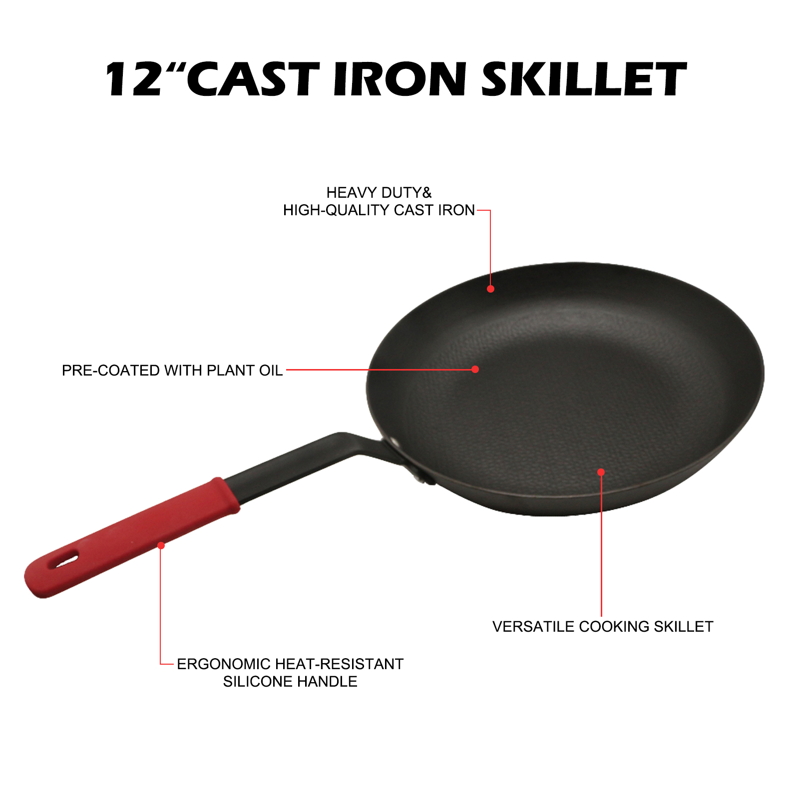 HANSMART 12 İnç Önceden Yağlan - Camping Cooking Without Gas incelemesi ve fiyatı