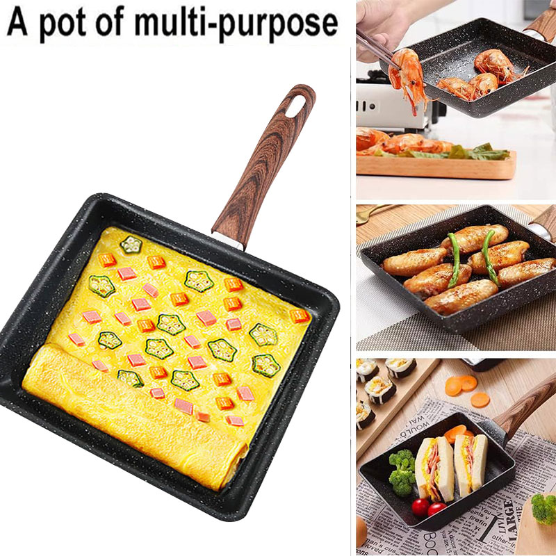 Japon Omlet Tavası Yapışmaz Ta - Camping Cooking Without Gas incelemesi ve fiyatı
